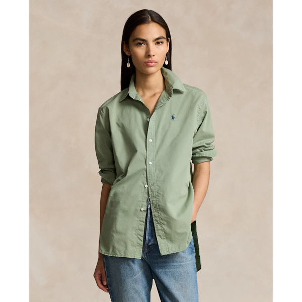 Oversize Fit Cotton Twill Shirt