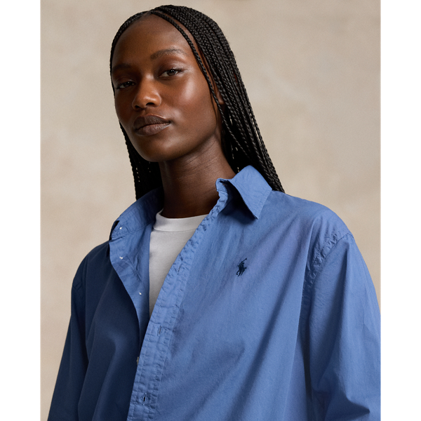 Oversize Fit Cotton Twill Shirt