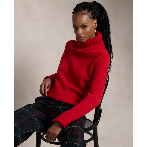 Ralph lauren red sweater women's hotsell