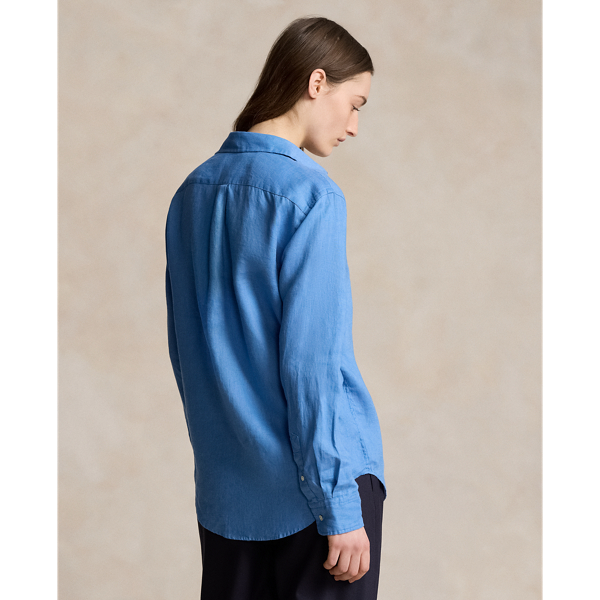 Rig Blue Classic Fit Linen Shirt Polo Ralph Lauren 5