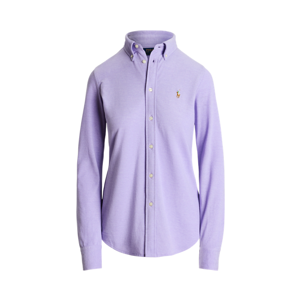 Ralph lauren slim fit knit oxford shirt outlet