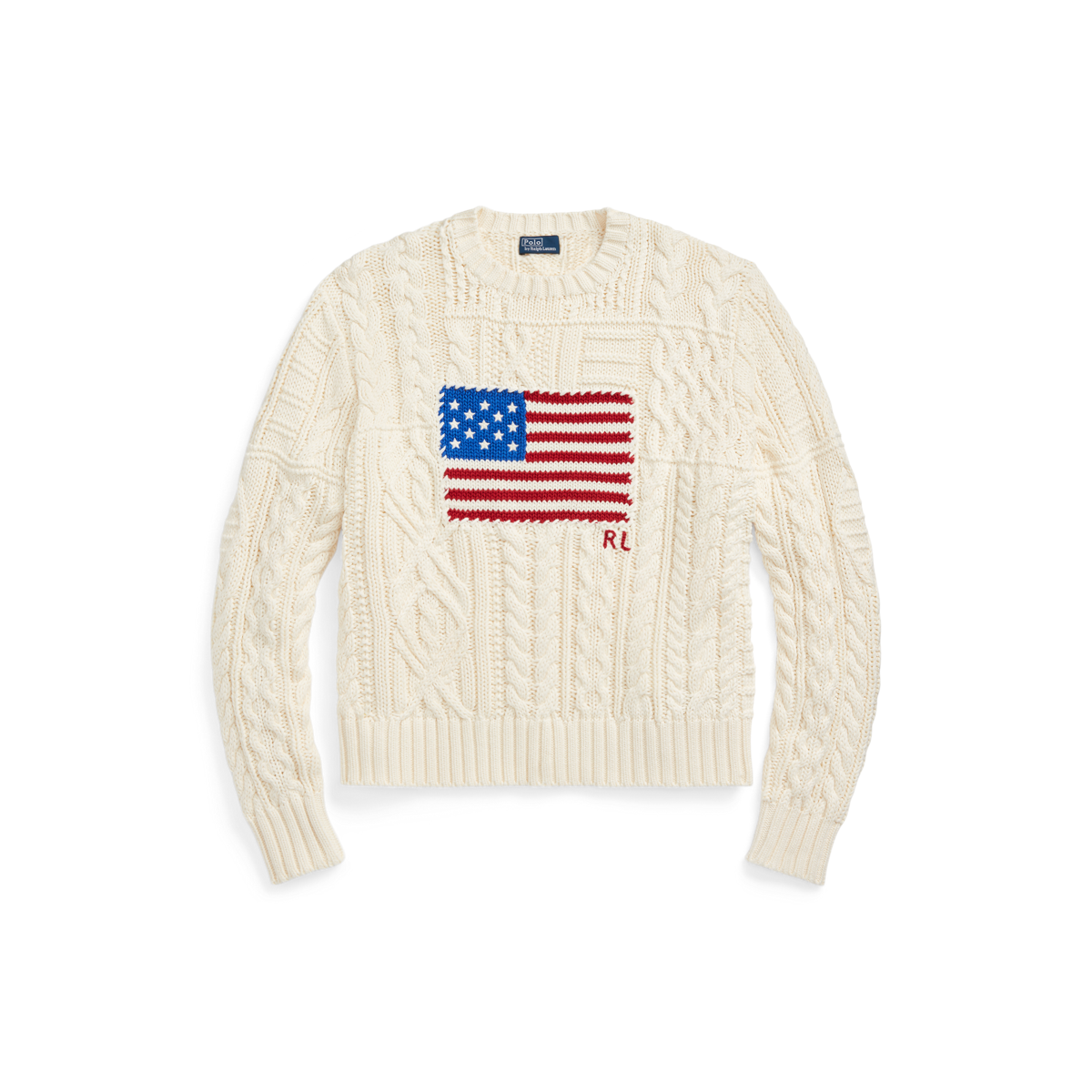 Polo Ralph Lauren アランニットスウェット　雑誌掲載 アランニット フラッグ コットン セーター | ラルフ ローレン