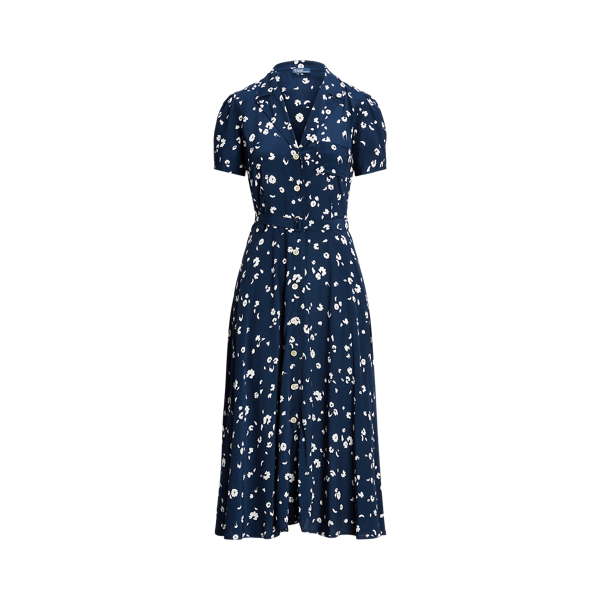 Ralph lauren crepe dress online