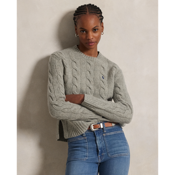 Women s Grey Jumpers Cardigans Ralph Lauren UK