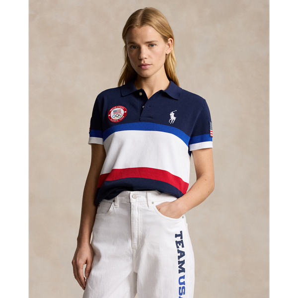 Refined Navy Multi Team USA Flagbearer Polo Shirt Polo Ralph Lauren 1