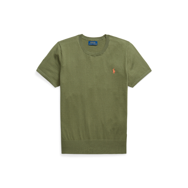 Cotton Short-Sleeve Jumper