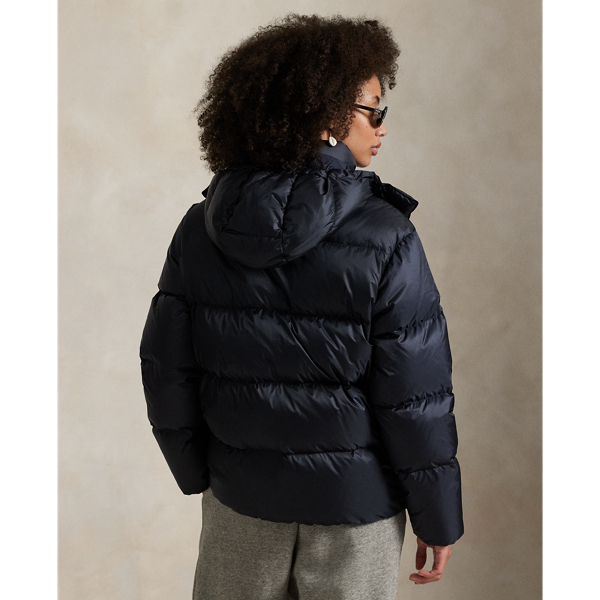 Water-Repellent Quilted Down Jacket