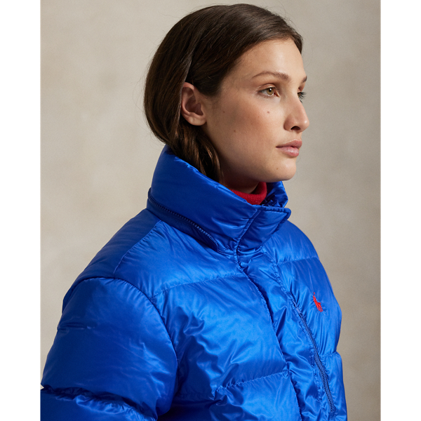 Water-Repellent Quilted Down Jacket