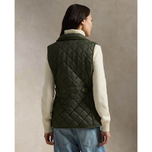 Steppweste mit Kordsamtbesatz Polo Ralph Lauren in Ranger-Gr&uuml;n 5