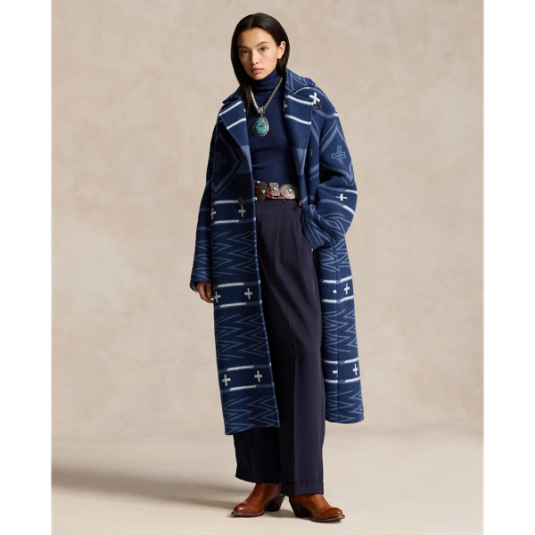 Denim Dazzlin Darlin PRL x Naiomi Glasses Wool Coat Polo Ralph Lauren 1