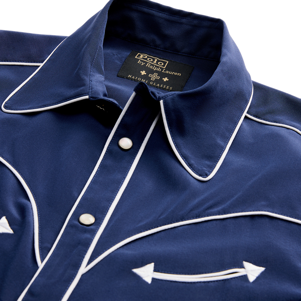 PRL x Naiomi Glasses Silk Western Shirt