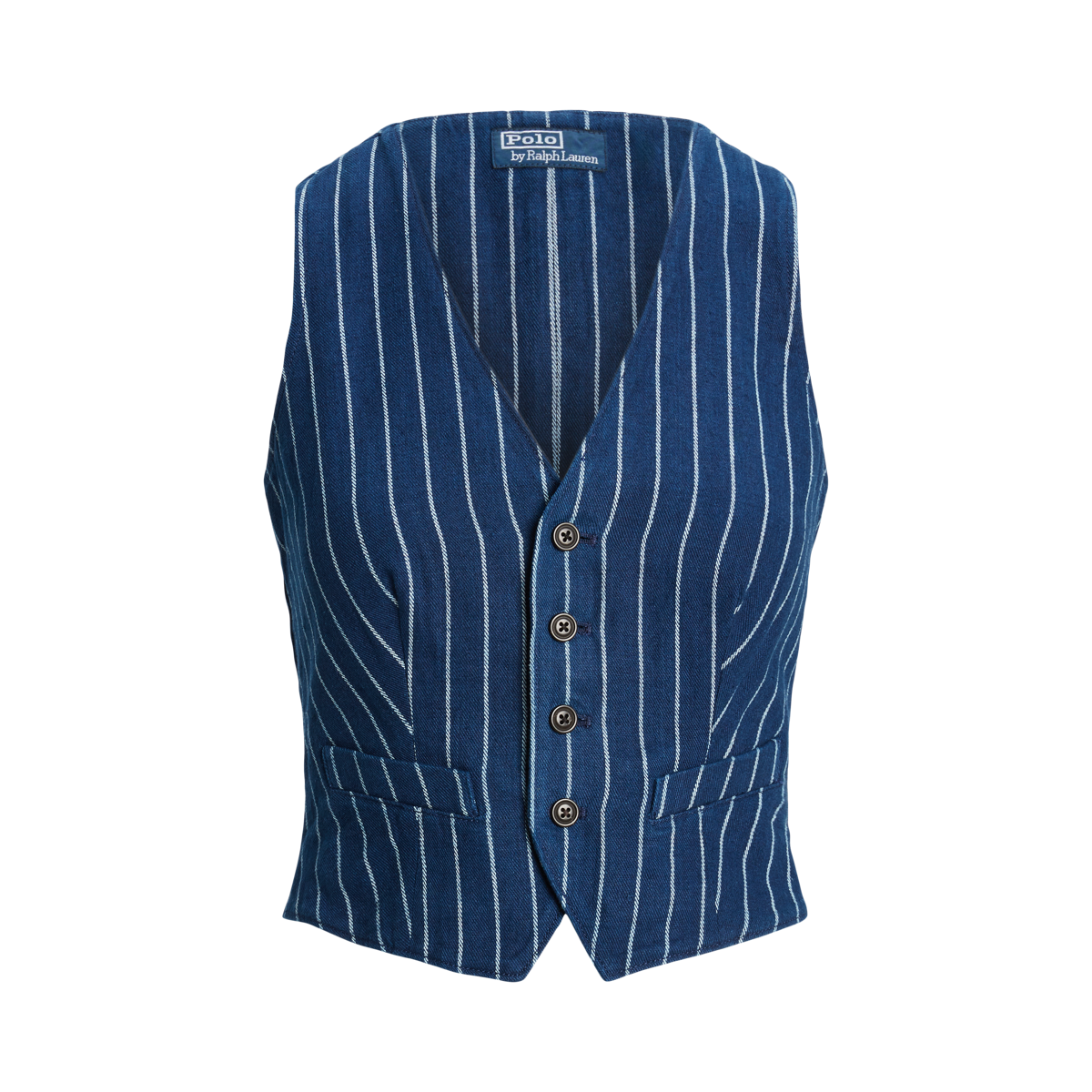 トップス DoubleRL Striped Cotton-Linen Vest Striped Cotton-Linen Vest