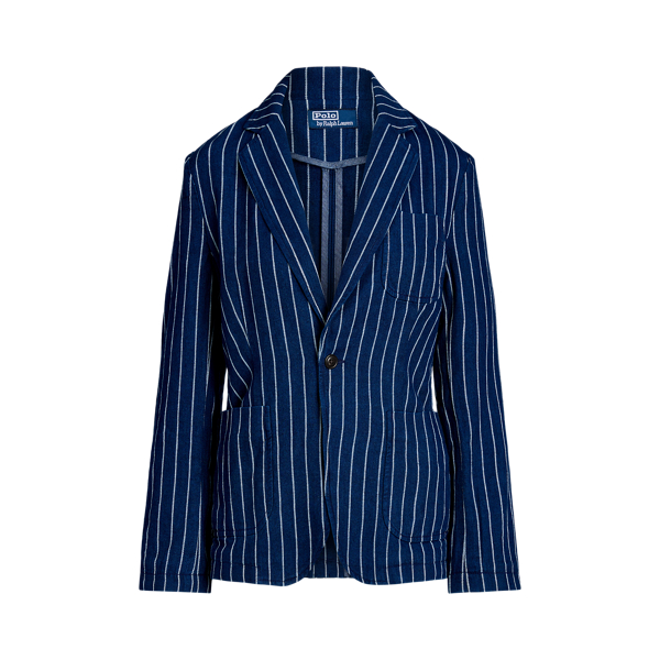 Ralph lauren striped blazer best sale