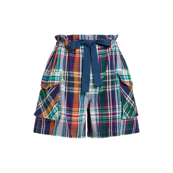 Plaid Drawstring Cargo Short Polo Ralph Lauren 1