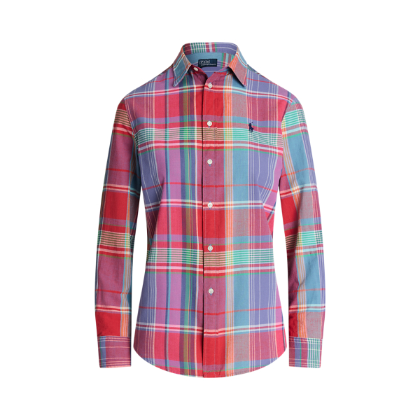 Chemise &eacute;cossaise d&eacute;contract&eacute;e Polo Ralph Lauren en 1