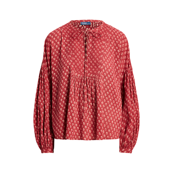 Baumwollgaze-Bluse mit Bindeb&auml;ndern Polo Ralph Lauren in 1