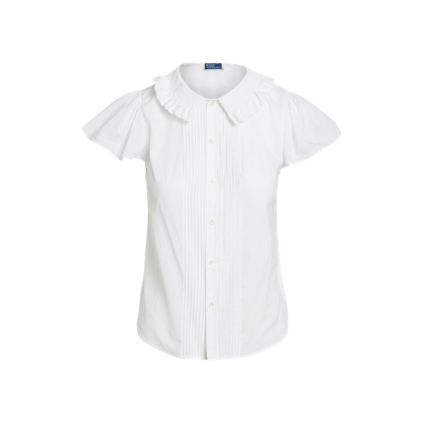 Camicia in cotone con volant Polo Ralph Lauren in 1