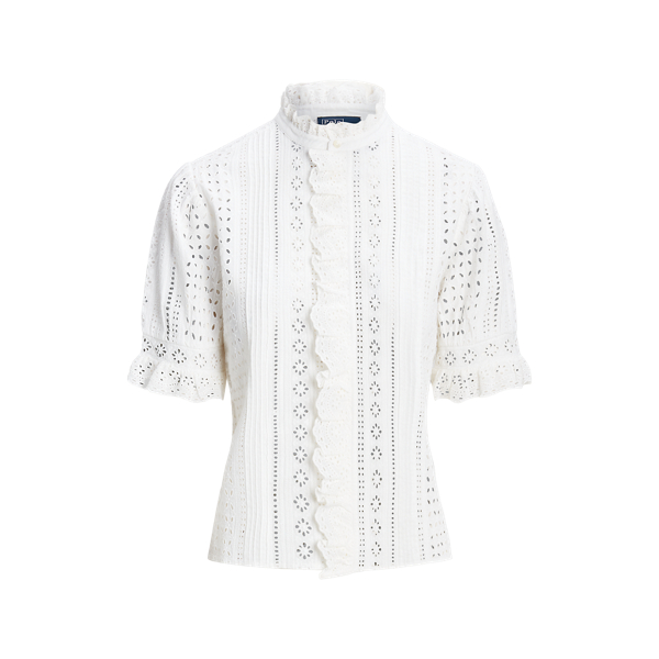 Ralph lauren eyelet shirt best sale