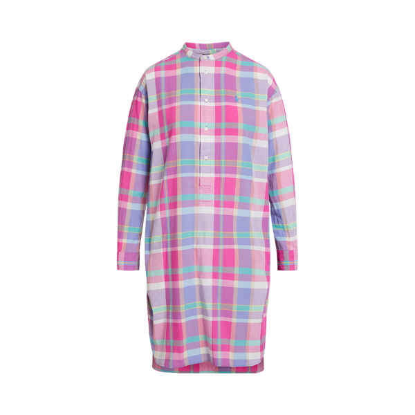 Plaid Linen Shirtdress Polo Ralph Lauren 1