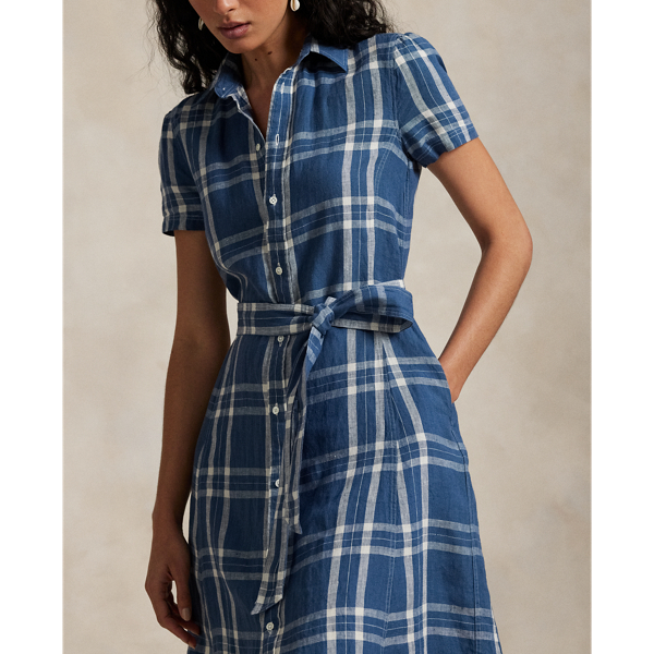 Belted Striped Linen Shirtdress for Women | Ralph Lauren® CH
