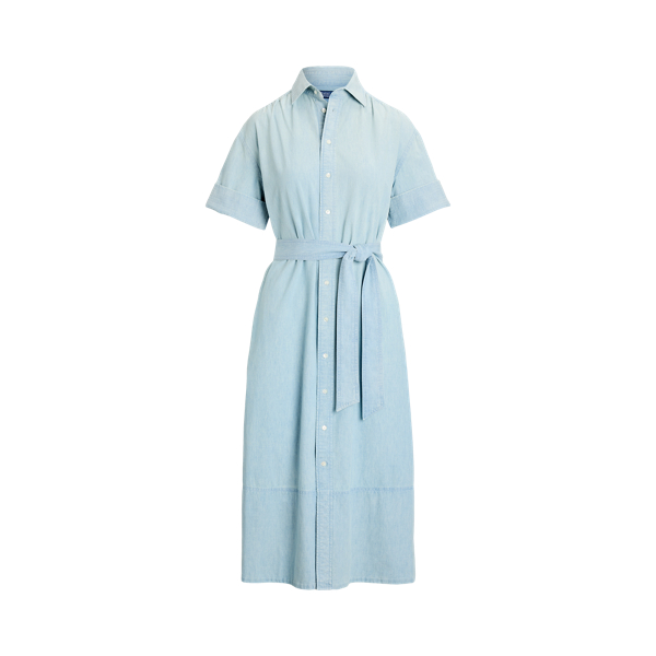 Cotton Chambray Shirtdress