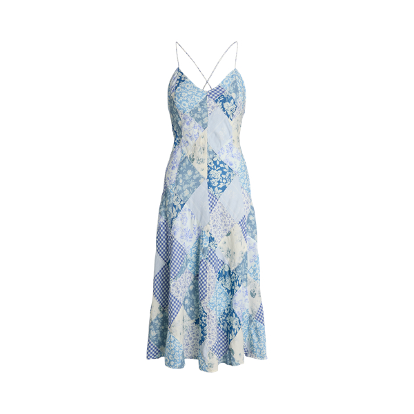 Patchwork V-Neck Dress