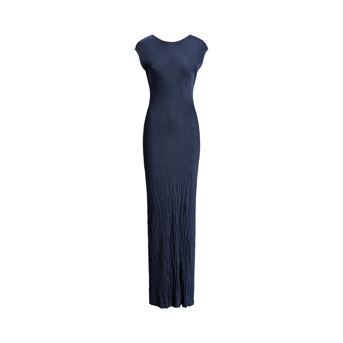 Crinkled Satin Gown