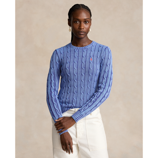Cable-Knit Cotton Crewneck Jumper