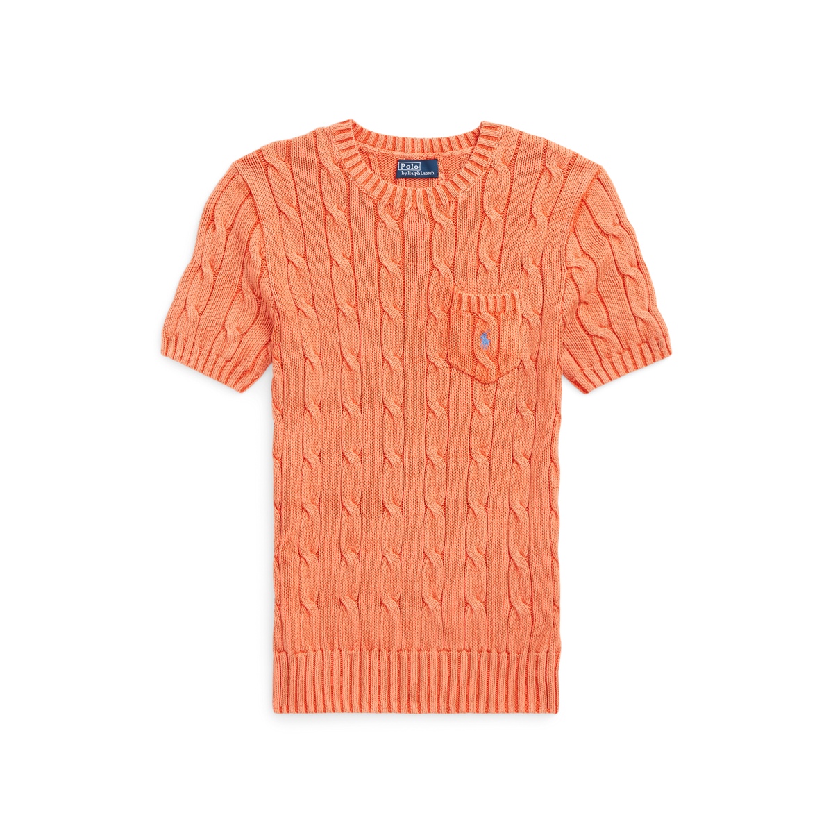 ★★POLO RALPH LAUREN★★ W Cable Knit Short Sleeve Pullover Ralph Lauren Cable-Knit Short-Sleeve Sweater | Bloomingdale's