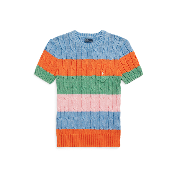 Kurzarmpullover mit Zopfmuster Polo Ralph Lauren in 1