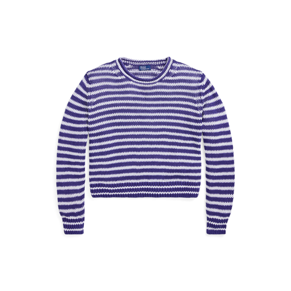 Striped Linen-Cotton Sweater