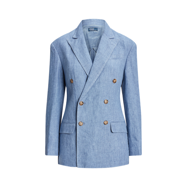 Double Breasted Linen Blazer