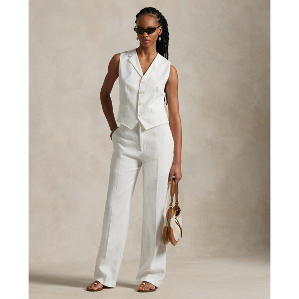 Nevis Pantalon droit décontracté en lin Polo Ralph Lauren 1