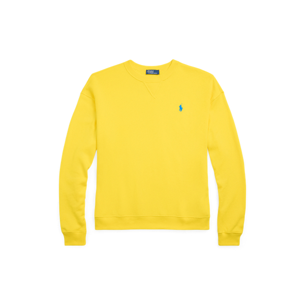 Leichter Rundhalspullover aus Fleece