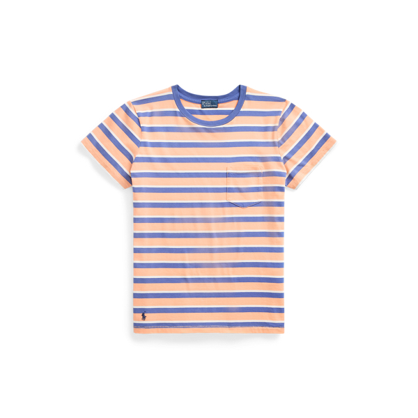 Gestreept katoenjersey T-shirt met zak Polo Ralph Lauren in 1
