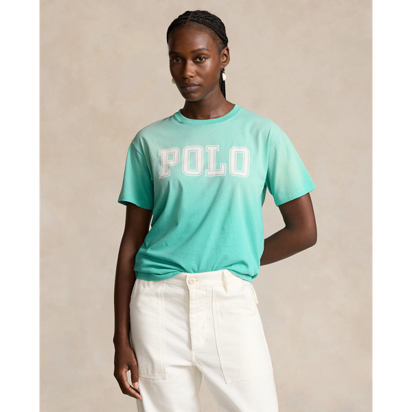 Aqua Glass Logo Jersey Crewneck Tee Polo Ralph Lauren 1