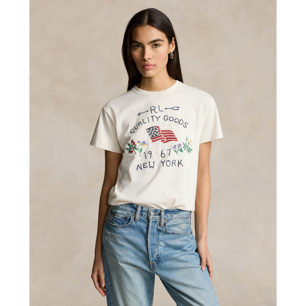 Ralph lauren flag tshirt hot sale