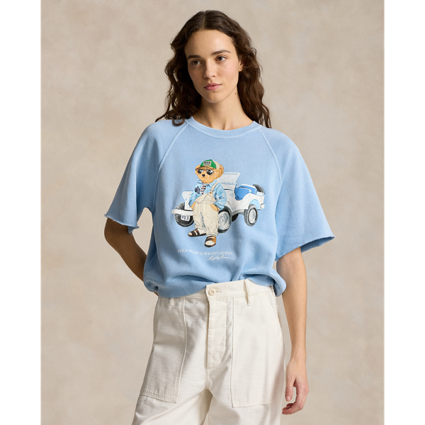 Polo Bear Fleece Short Sleeve Sweatshirt