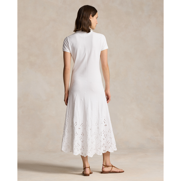 Ralph lauren white eyelet dress clearance