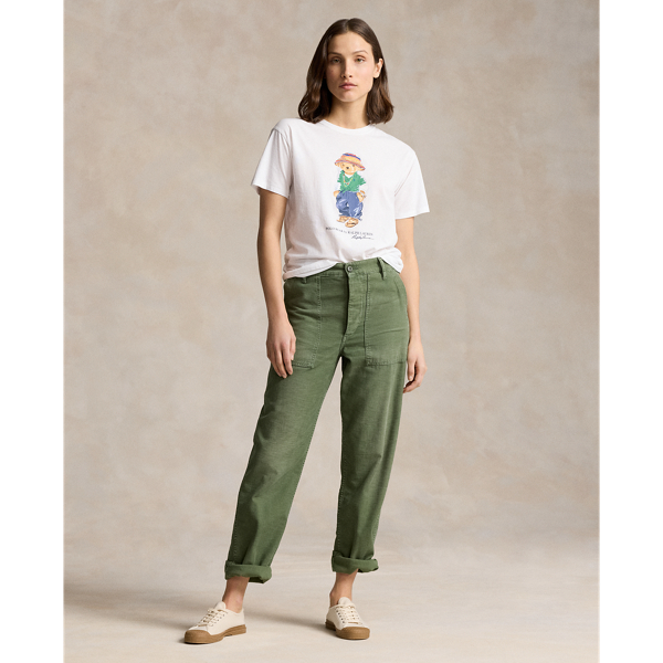 Baumwolljersey-T-Shirt mit Polo Bear Polo Ralph Lauren in Wei&szlig; 4