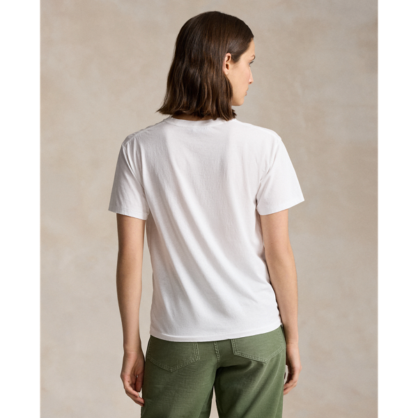 Baumwolljersey-T-Shirt mit Polo Bear Polo Ralph Lauren in Wei&szlig; 5