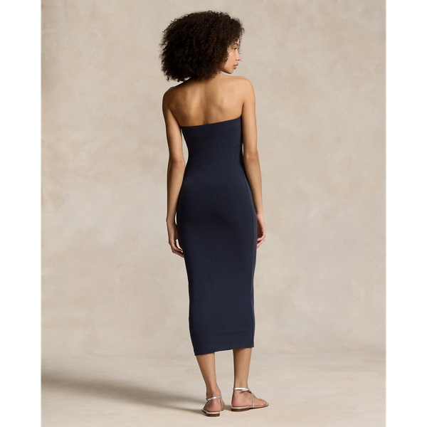 Tr&auml;gerloses Jerseykleid Polo Ralph Lauren in Piloten-Navy 5