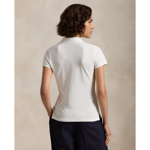 Buttoned-Placket Polo Shirt