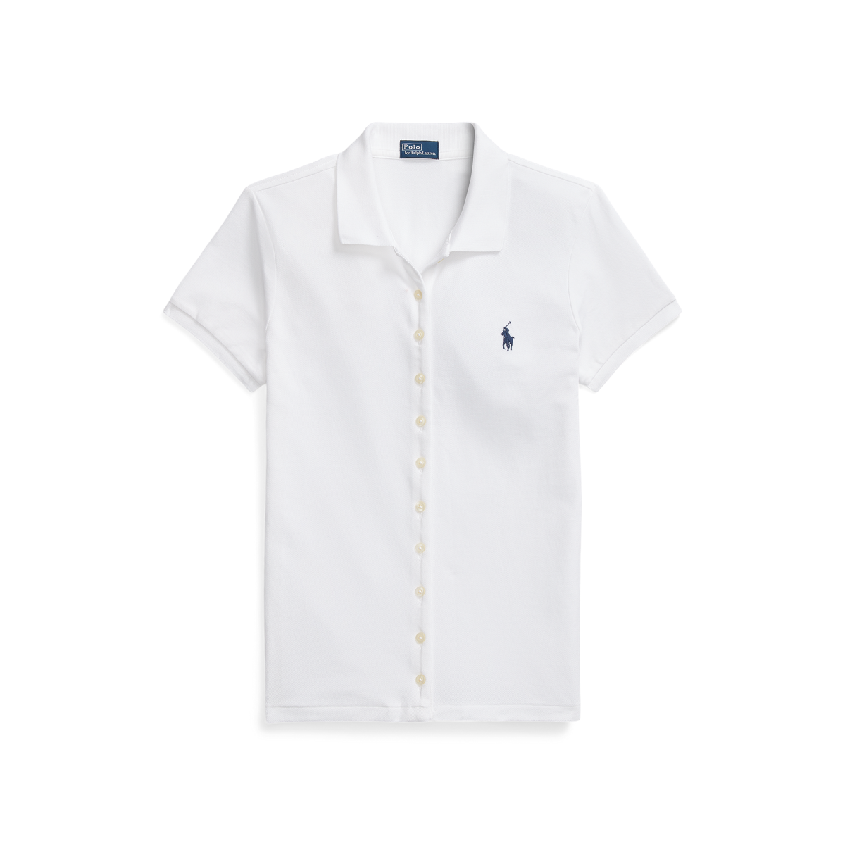 売れ筋商品|||ラルフローレン シャツ レディース トップス BUTTONED PLACKET POLO SHIRT - Button-down blouse - kayak green Buttoned-Placket Polo Shirt