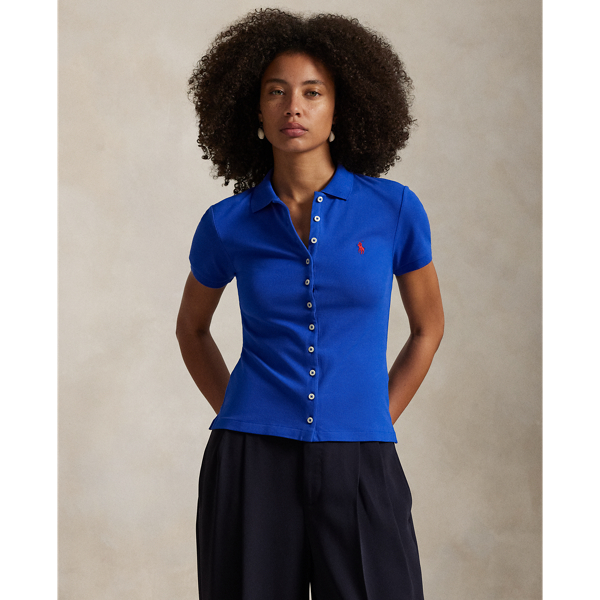 Poloshirt mit Knopfleiste