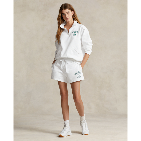 Wimbledon Lightweight Fleece Short for Women Ralph Lauren IL