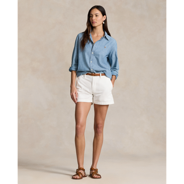 Ralph lauren white shorts women best sale