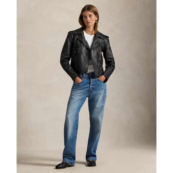 レザー モト ジャケット | ラルフ ローレン公式オンラインストア