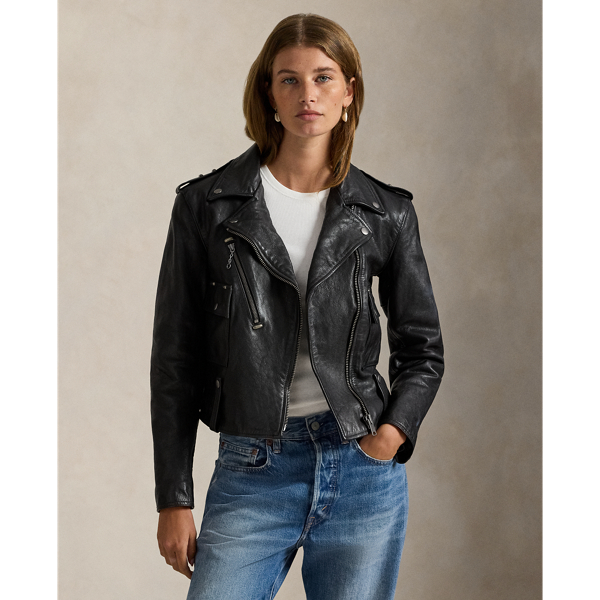 レザー モト ジャケット | ラルフ ローレン公式オンラインストア