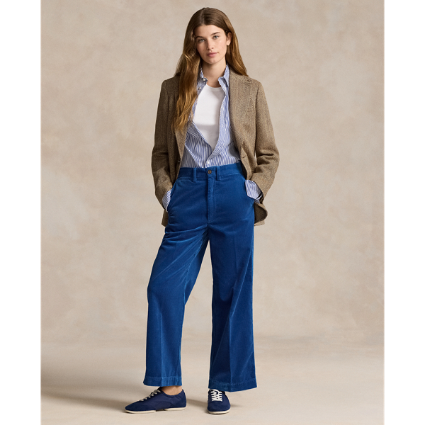 Women s Blue Designer Trousers Ralph Lauren AM